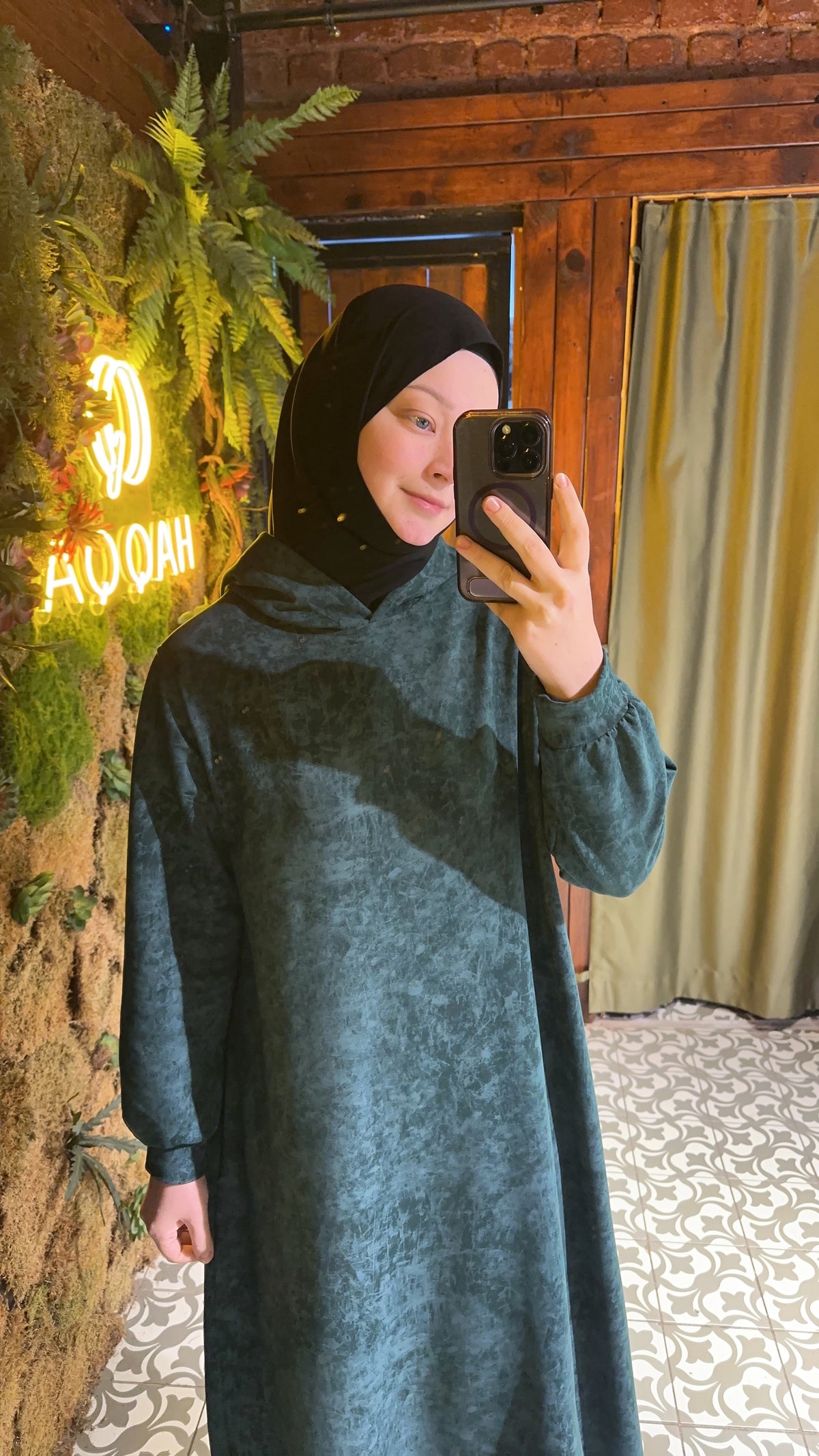 Tam boy kapşonlu sweat