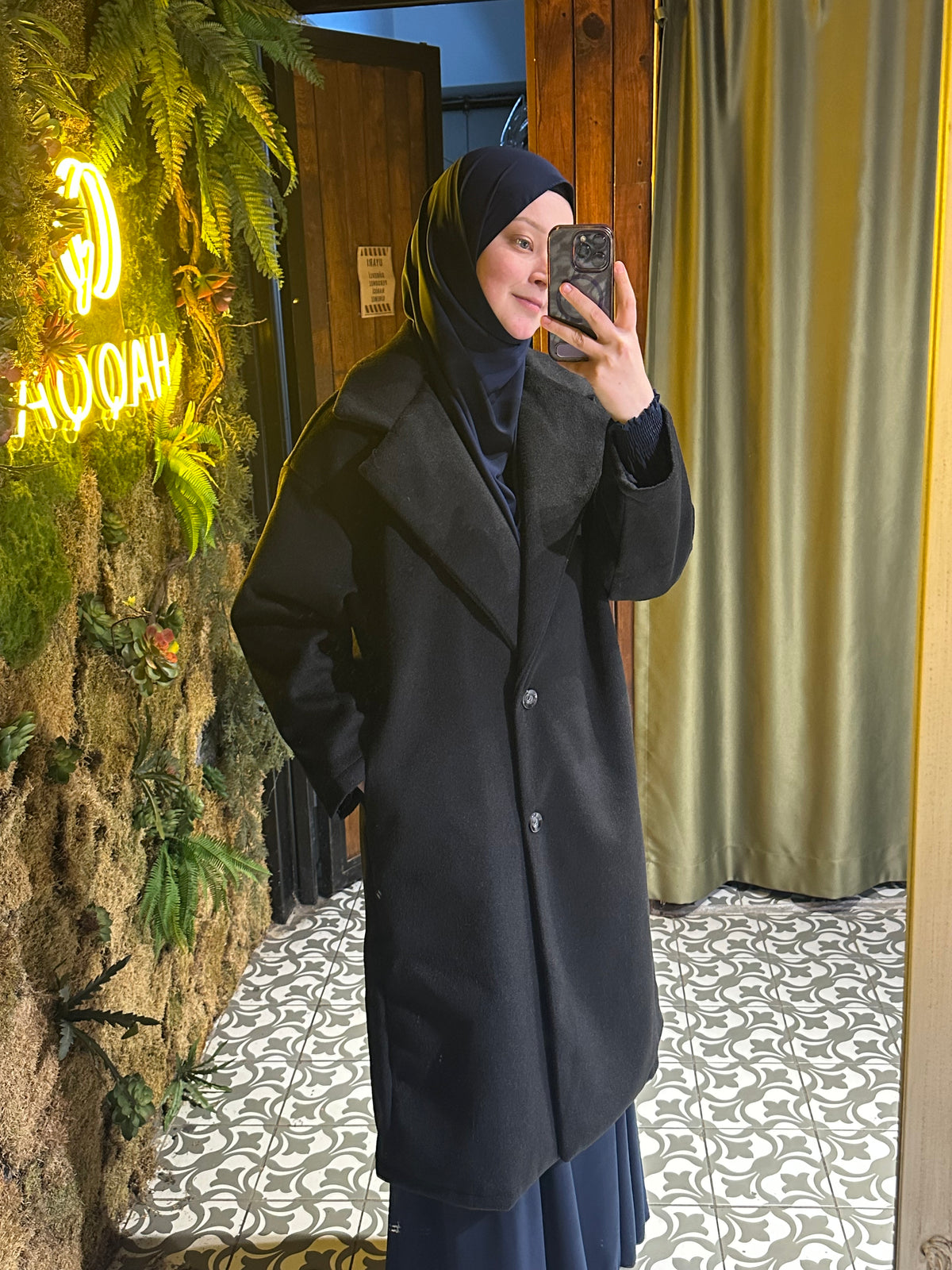 Astarlı kaşe kaban