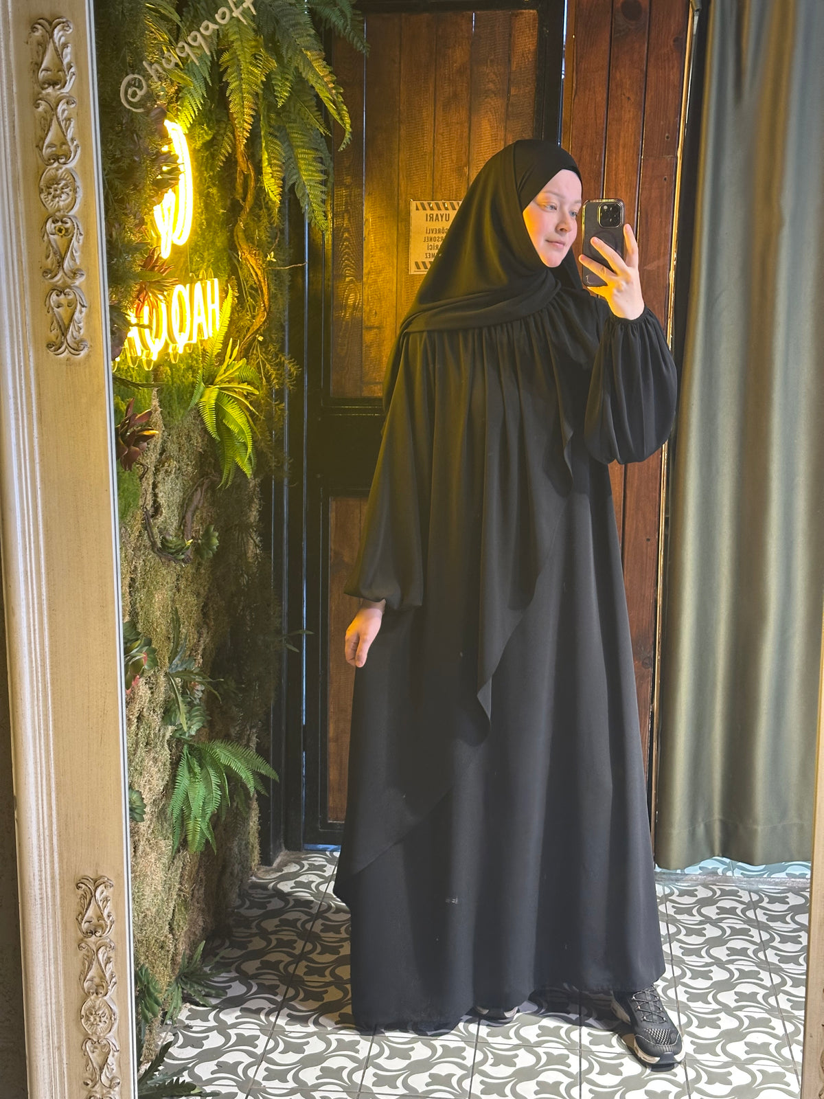 Alya Elbise Ferace (siyah) 7 iş günü teslim