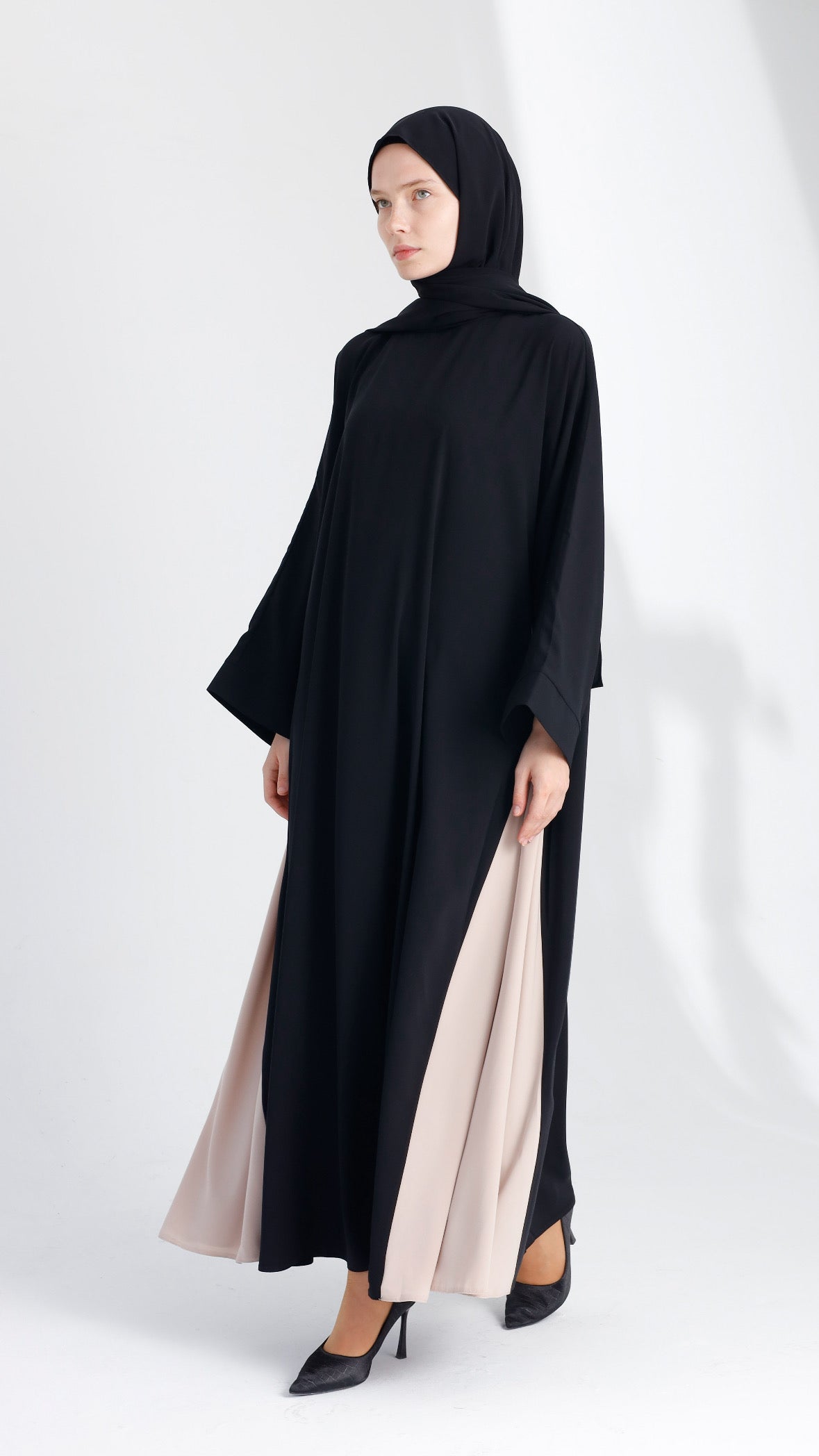 Zâde Abaya + Şal (siyah)